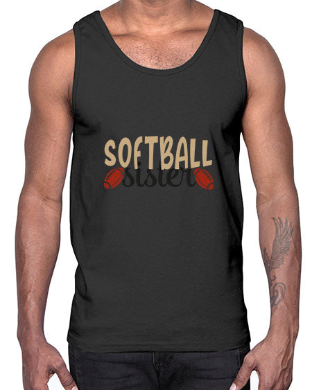 softball sister 2272#- softball- Cotton Tank