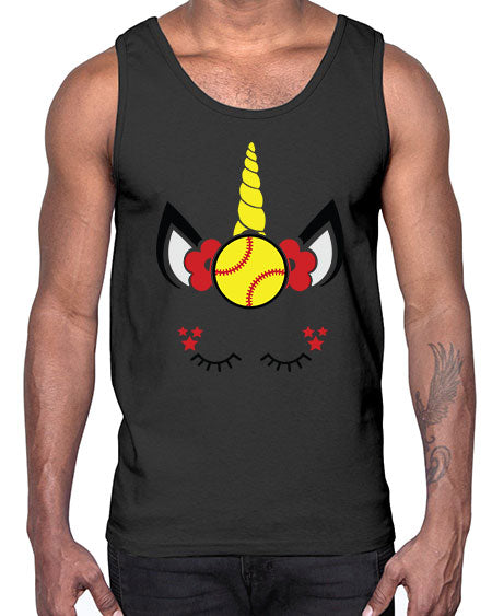 softball unicorn 400#- softball- Cotton Tank