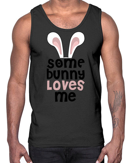 some bunny loves me- rabbit- Cotton Tank