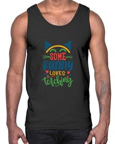 some bunny loves teaching Style 358#- teacher- Cotton Tank