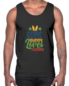 some bunny loves teaching Style 359#- teacher- Cotton Tank