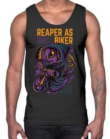 source reaper as biker 1102#- art pop art- Cotton Tank