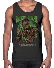 source walking zombie 1103#- art pop art- Cotton Tank