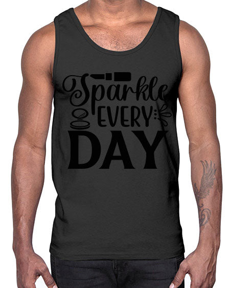 sparkle every day 18#-makeup Cotton Tank
