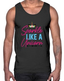 sparkle like a unicorn 416#- unicorn- Cotton Tank