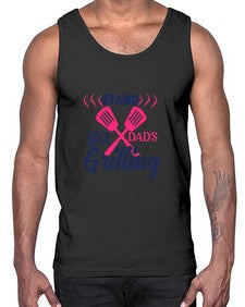 stand back dads grilling 1564#- bbq- Cotton Tank