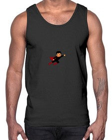 super kid 9#- black boys or men- Cotton Tank