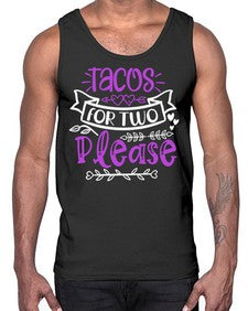 tacos for two please 1606#- tacos- Cotton Tank