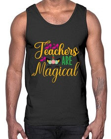 teachers are magical 430#- unicorn- Cotton Tank