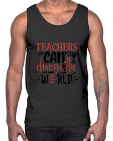 teachers ca change the world Style 389#- teacher- Cotton Tank