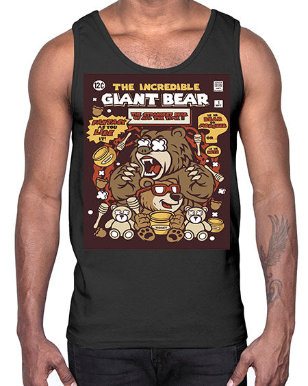 the incredible bear 271#- bears - animals- Cotton Tank