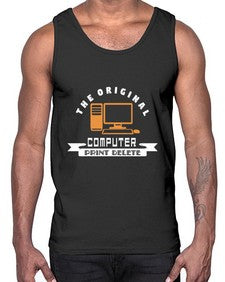 the original computer print delete 12#- computer- Cotton Tank