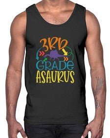 third grade asaurus 948#- third grade- Cotton Tank