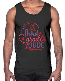 third grade dude 956#- third grade- Cotton Tank