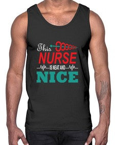 this nurse is neat and nice 1554#- nurse- Cotton Tank