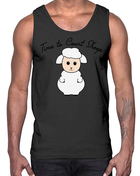 time to count sheep- sheep- Cotton Tank