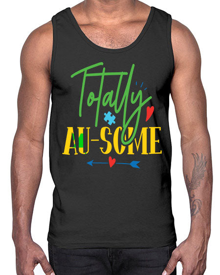 totally ausome Style 1#- autism- Cotton Tank