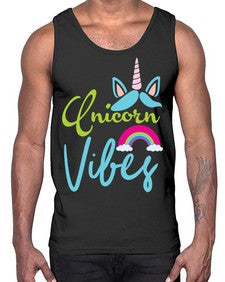 unicorn vibes 508#- unicorn- Cotton Tank