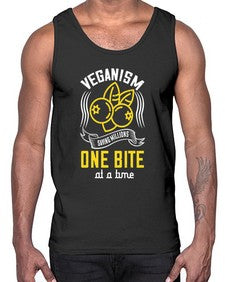 veganism saving millions one bite at a time 455#- vegan- Cotton Tank