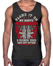 veteran showed up in boots 1198#- western- Cotton Tank