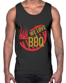 we love bbq 459#- bbq- Cotton Tank