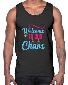 welcome to our chaos 545#- unicorn- Cotton Tank