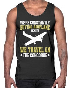 were constantly buying airplane  49#- airplane- Cotton Tank