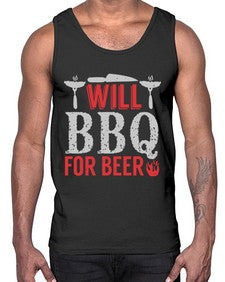will bbq for beer 475#- bbq- Cotton Tank