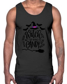 witch better have my candy 17#- witch- Cotton Tank