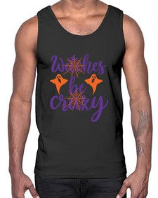 witches be crazy 10#- witch- Cotton Tank