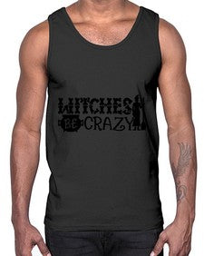 witches be crazy 11#- witch- Cotton Tank