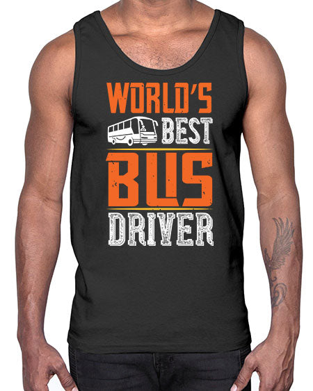 worlds best bus driver Style 1668#- Bus Driver- Cotton Tank