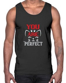 you are perfect Style 124#- cats- Cotton Tank