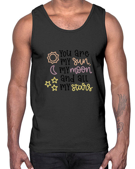 youaremysunmymoonandallmystars 1#- moon- Cotton Tank