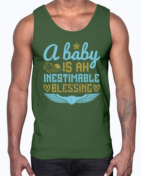 A baby is an inestimable blessing Style 259#- baby- Cotton Tank