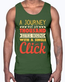 A journey of a thousand sites begins with a single click 79#- internet- Cotton Tank