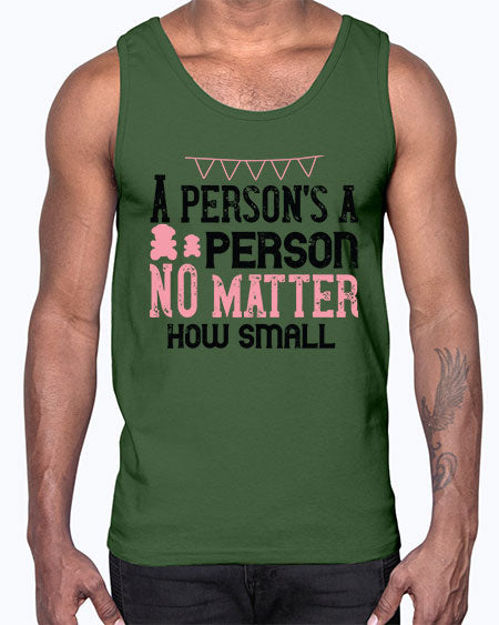 A persons a person no matter how small Style 14#- kids- Cotton Tank