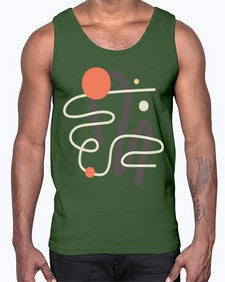 Abstract Shape 198#- art pop art- Cotton Tank