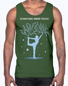Achieving Inner Peace 102#- yoga- Cotton Tank