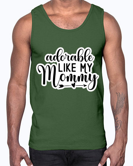 Adorable Like My Mommy 269#- baby- Cotton Tank