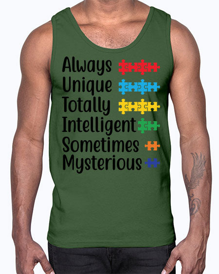 Always Unique Style 42#- autism- Cotton Tank