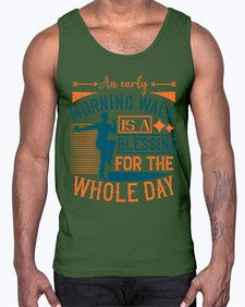 An early morning walk is a blessing for the whole day Style 28#- diabetes- Cotton Tank