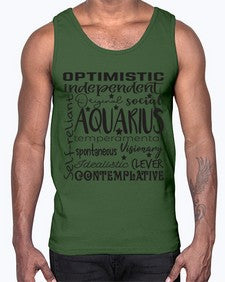 Aquarius 563#- aquarius- Cotton Tank