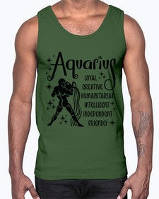 Aquarius 64#- aquarius- Cotton Tank