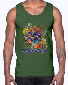 Aquarius 7#- aquarius- Cotton Tank