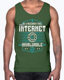 As a research tool the internet is invaluable 33#- internet- Cotton Tank