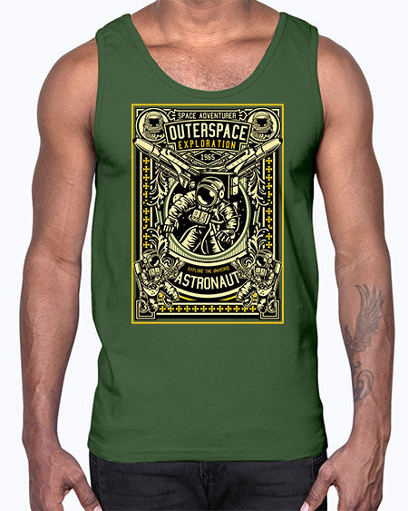 Astronaut Outerspace Exploration 36#- space- Cotton Tank