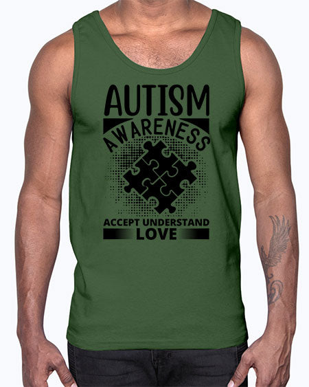 Autism awareness Style 43#- autism- Cotton Tank