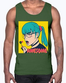 Awesome 244#- art pop art- Cotton Tank