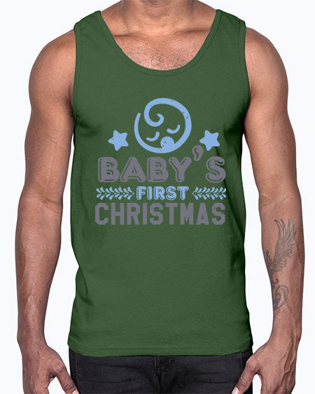 Baby First Christmas Style 25#- baby shower- Cotton Tank